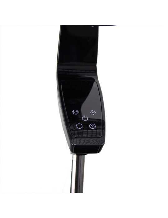 Ventilador de Pie Coín Black 50 W Ø40 cm, Negro, 40 x 40 x 129 cm BASTILIPO