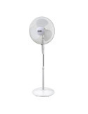 Ventilador de Pie Base Circular, Blanco, Potencia 45 W, 55,6 dB, Aspas Ø40 cm, Altura Regulable 110-130 cm EDM