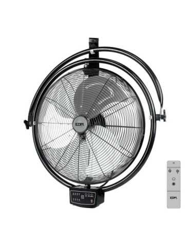 Ventilador Pared-Techo Industrial, Potencia 120 W, 64,9 dB, Aspas Ø50 cm EDM