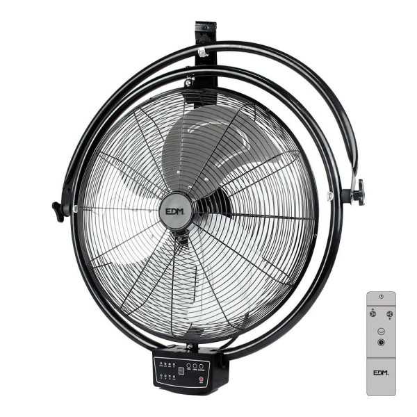 Ventilador Pared-Techo Industrial, Potencia 120 W, 64,9 dB, Aspas Ø50 cm EDM