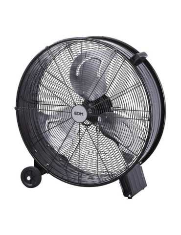 Ventilador Industrial de Suelo, con Ruedas, Negro 180 W, 59,8 dB, Ø65 cm EDM