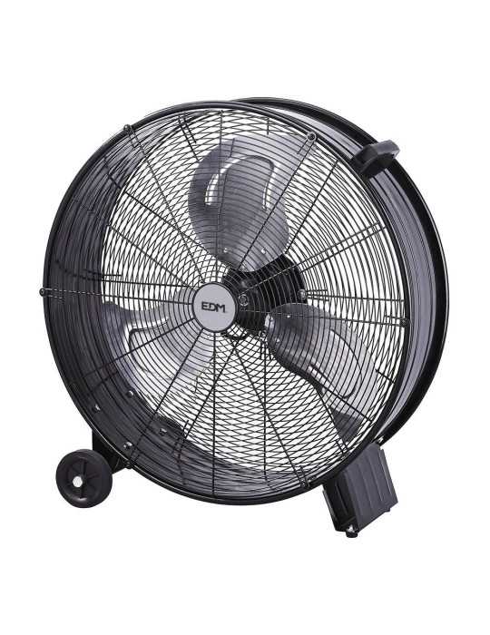 Ventilador Industrial de Suelo, con Ruedas, Negro 180 W, 59,8 dB, Ø65 cm EDM