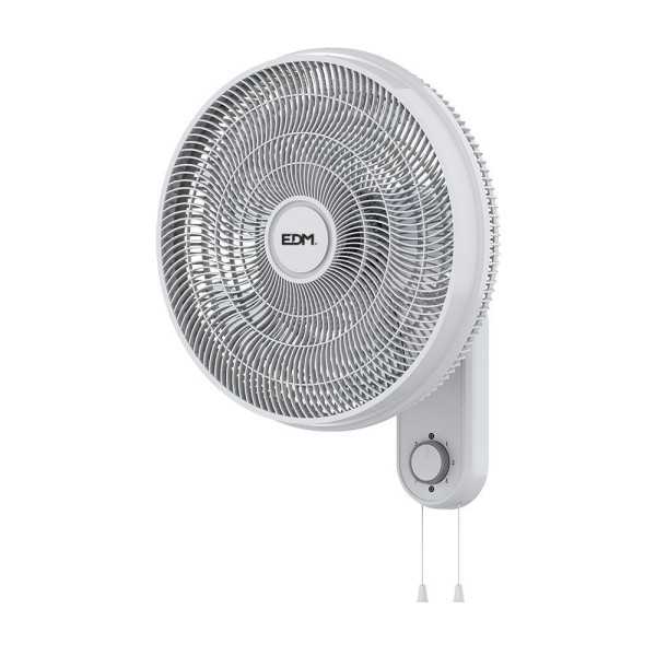 Ventilador Pared Blanco, Potencia 55 W, 57,24 dB, Aspas Ø40 cm EDM
