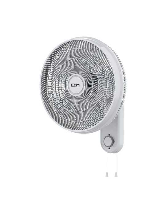 Ventilador Pared Blanco, Potencia 55 W, 57,24 dB, Aspas Ø40 cm EDM