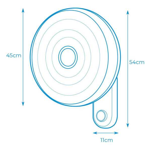Ventilador Pared Blanco, Potencia 55 W, 57,24 dB, Aspas Ø40 cm EDM