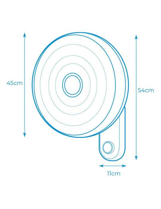Ventilador Pared Blanco, Potencia 55 W, 57,24 dB, Aspas Ø40 cm EDM