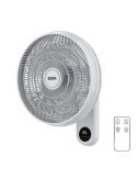 Ventilador Pared Mando A Distancia, Blanco, Potencia 55 W, 57,24 dB, Aspas Ø40 cm EDM