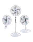 Ventilador 3 en 1, Blanco, Potencia 45 W, Aspas Ø40 cm, Altura Regulable 107-133 cm EDM