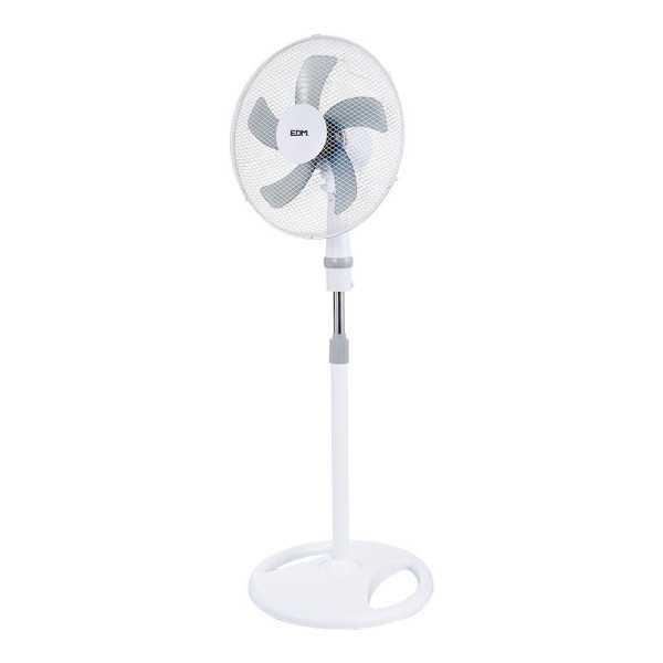 Ventilador 3 en 1, Blanco, Potencia 45 W, Aspas Ø40 cm, Altura Regulable 107-133 cm EDM