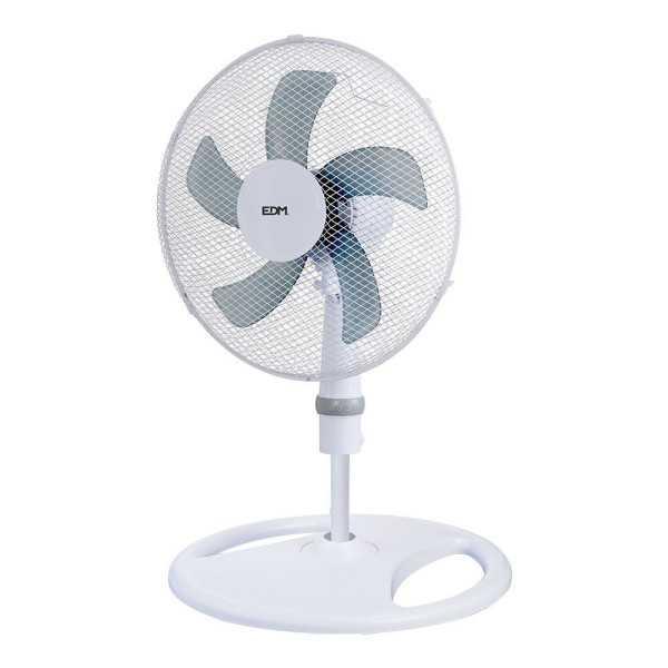 Ventilador 3 en 1, Blanco, Potencia 45 W, Aspas Ø40 cm, Altura Regulable 107-133 cm EDM