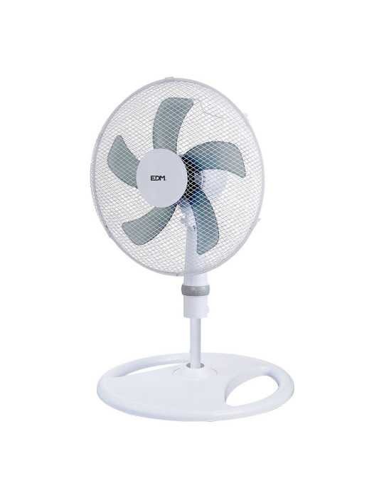 Ventilador 3 en 1, Blanco, Potencia 45 W, Aspas Ø40 cm, Altura Regulable 107-133 cm EDM