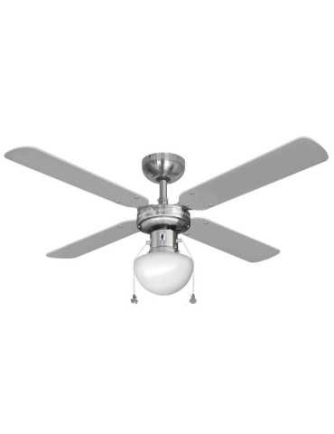 Ventilador de Techo Modelo Caribe. Color Cromado. Potencia: 50W Aspas: Ø102 cm EDM