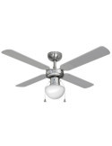 Ventilador de Techo Modelo Caribe. Color Cromado. Potencia: 50W Aspas: Ø102 cm EDM