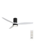 Ventilador de Techo Modelo Kara con 3 Aspas Color Blanco Ø132cm Luz LED 3000/4000/6000K, 3CCT, 30 W, Negro EDM
