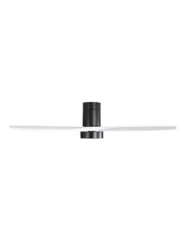 Ventilador de Techo Modelo Kara con 3 Aspas Color Blanco Ø132cm Luz LED 3000/4000/6000K, 3CCT, 30 W, Negro EDM 2