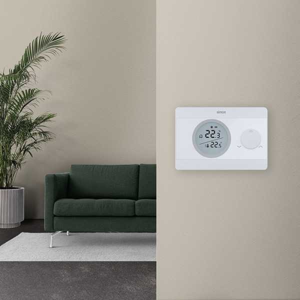Termostato Digital On/Off, Blanco SIMON