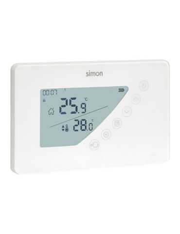 Termostato Digital con Programación Semanal, Blanco SIMON