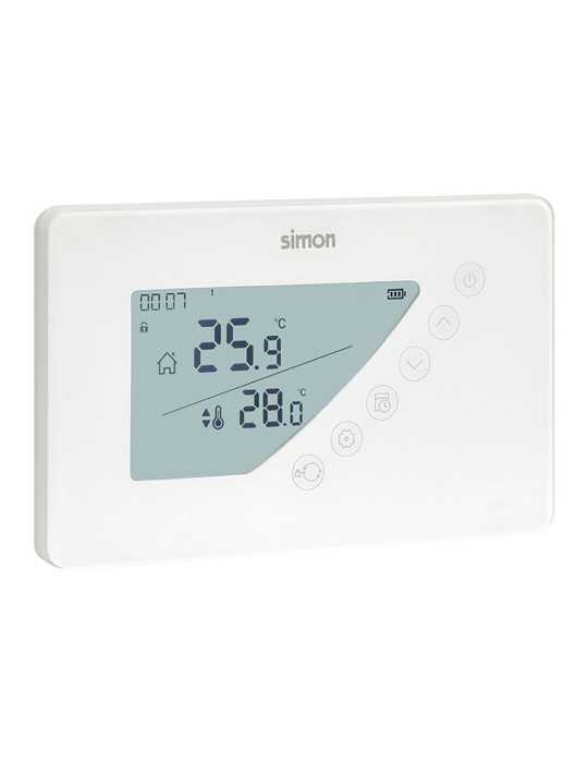 Termostato Digital con Programación Semanal, Blanco SIMON