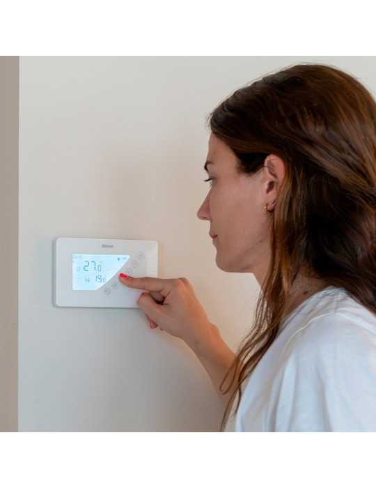 Termostato Digital con Programación Semanal, Blanco SIMON