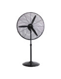 Ventilador de Pie Industrial Base Circular, Oscilante, Negro, Potencia 180 W, 64,9 dB, Aspas Ø60 cm, Altura Regulable EDM