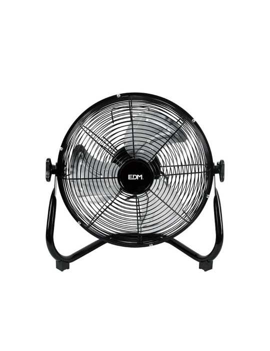 Ventilador Industrial de Suelo. Color Negro 40W, 57,7 dB, Aspas Ø30 x 41 cm EDM