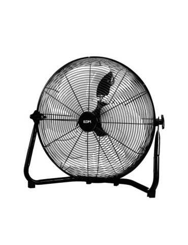 Ventilador Industrial de Suelo. Color Negro 100W, 64,7 dB, Aspas Ø45 x 54 cm EDM