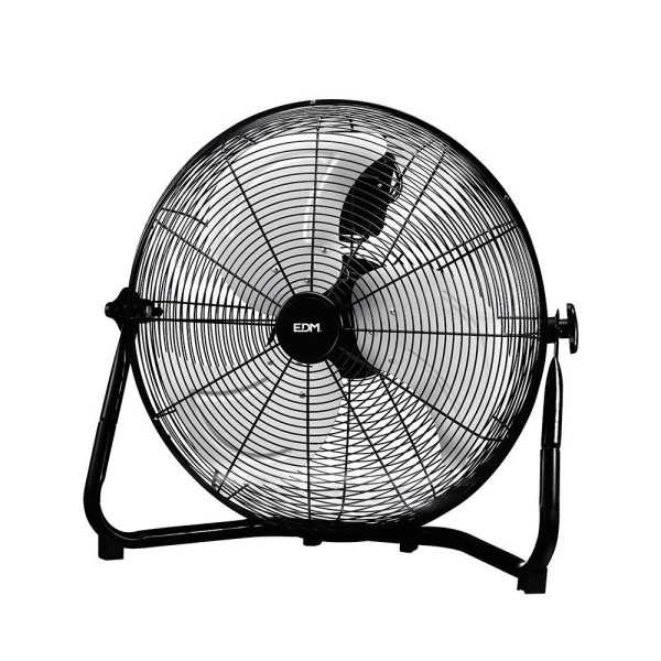 Ventilador Industrial de Suelo. Color Negro 100W, 64,7 dB, Aspas Ø45 x 54 cm EDM