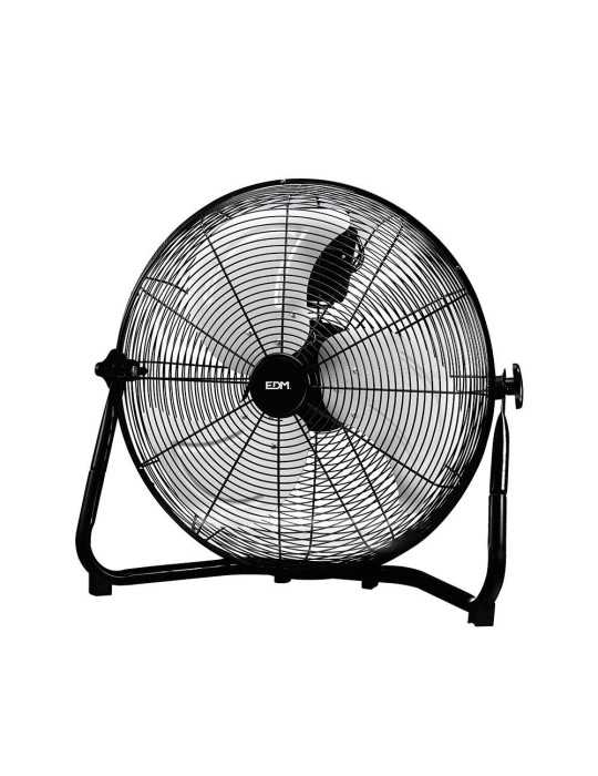 Ventilador Industrial de Suelo. Color Negro 100W, 64,7 dB, Aspas Ø45 x 54 cm EDM
