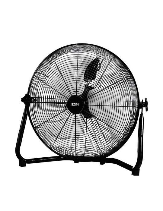 Ventilador Industrial de Suelo. Color Negro 120W, 64,9 dB, Aspas Ø50 x 58 cm EDM