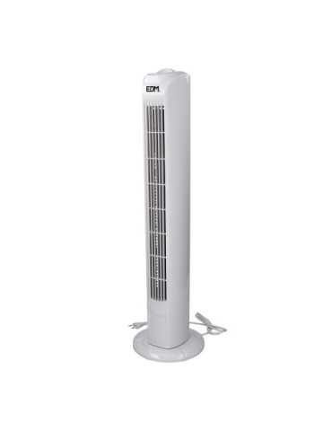 Ventilador de Torre. Potencia: 45 W, 60dB, Blanco 21 x 78 cm EDM 2
