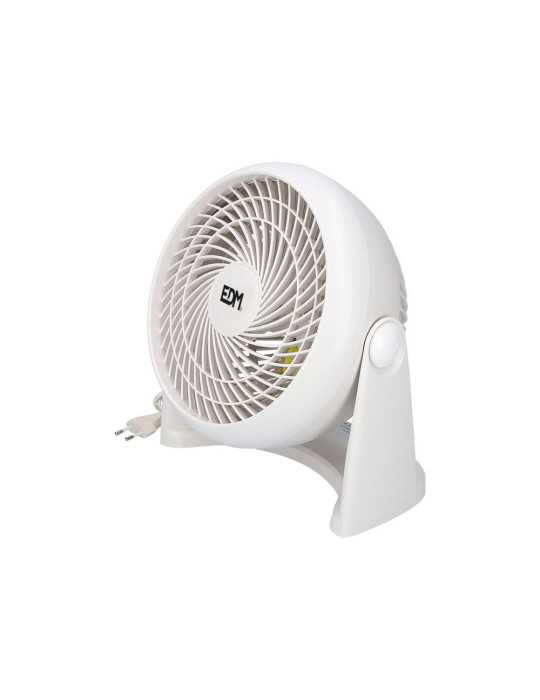 Ventilador 2 en 1 (Suelo y Pared), Blanco, Potencia 50 W, 55,65 dB, Aspas Ø18 cm 26,5 x 15,5 x 27,7 cm EDM