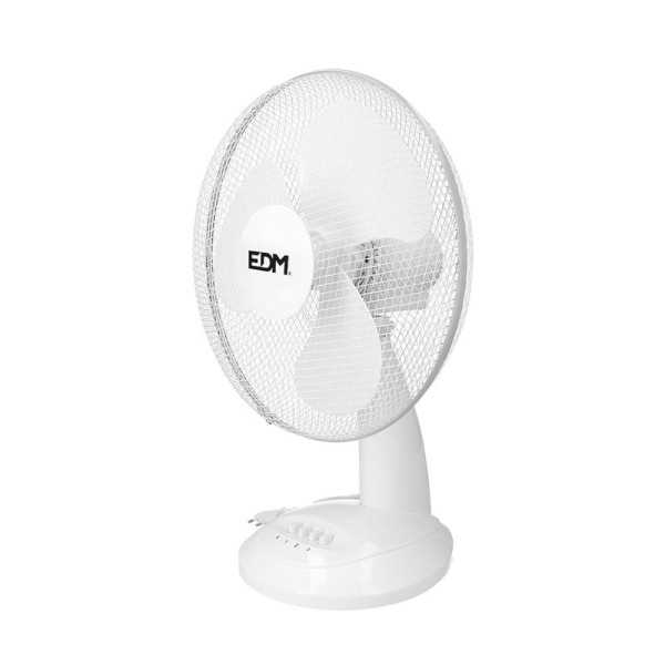 Ventilador de Sobremesa Blanco: 35W, 53,4 dB, Aspas: Ø30 x 48 cm EDM