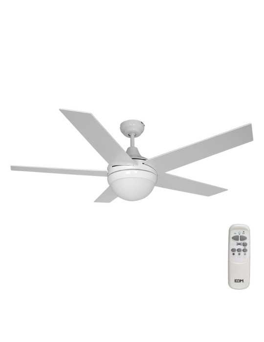 Ventilador de Techo Modelo Adriatico. Color Blanco. Potencia: 60W Aspas: Ø132cm con Mando A Distancia EDM