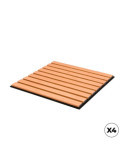 Revestimiento 3D, Color Roble Bronce, Loseta de 50 x 50 cm, 4 uds CANDO