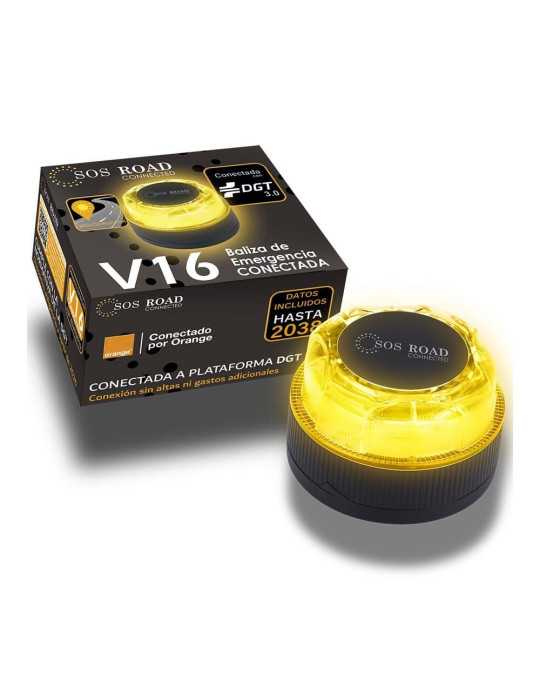 Baliza V16 de Emergencia Homologada Conectada Geolocalizable con Dgt 3.0 Sos Road SOS ROAD CONNECTED