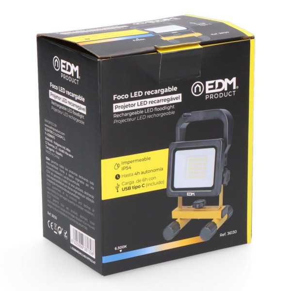 Foco LED Recargable Power Work AM5 20 W 2000 lm 6500 K EDM