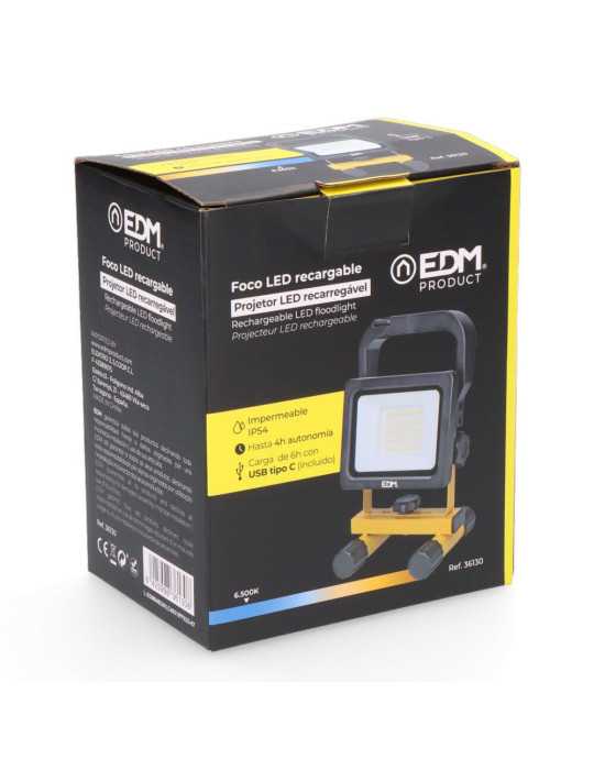 Foco LED Recargable Power Work AM5 20 W 2000 lm 6500 K EDM