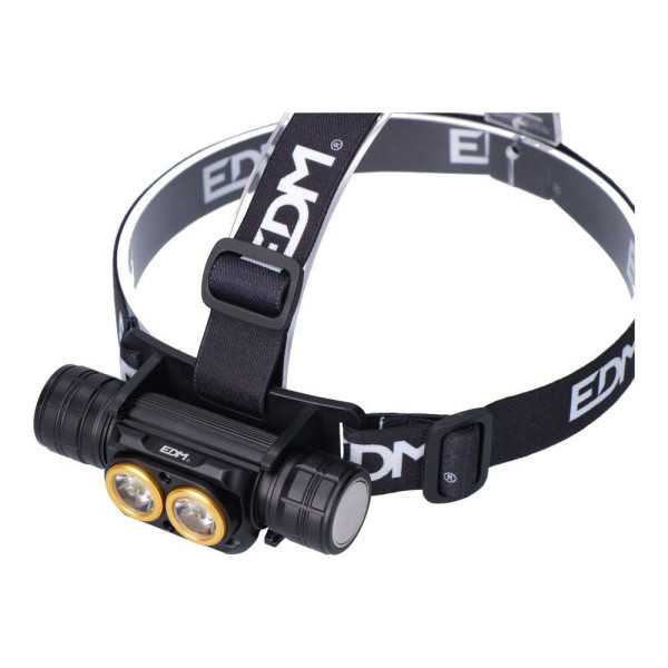 Linterna LED Frontal Thunder Track 3000 lm, Recargable EDM