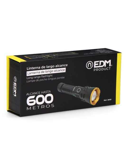 Linterna LED de Largo Alcance Wolf Pro X3 1800 lm 20 W Recargable EDM