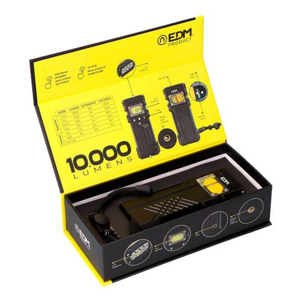 Linterna LED de Largo Alcance 10000 lm EDM