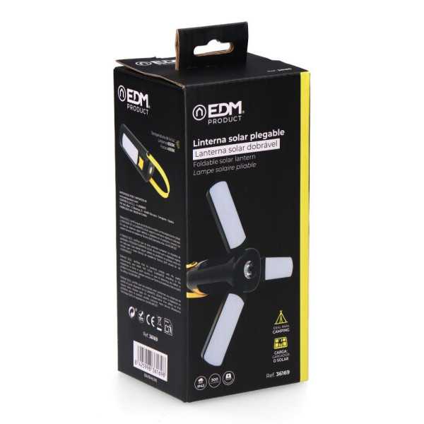 Linterna Solar Force T1 Plegable Recargable USB EDM