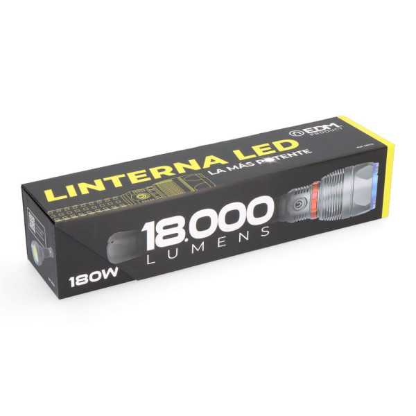 Linterna LED de Largo Alcance, Wolf Pro R2, 18000 lm EDM