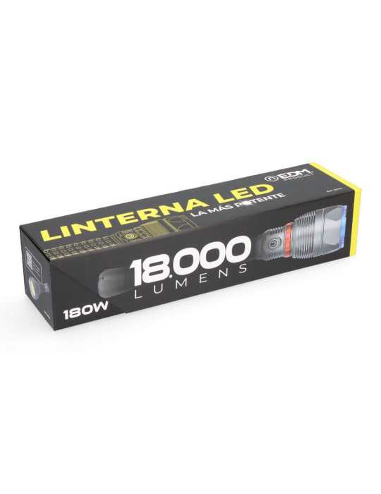 Linterna LED de Largo Alcance, Wolf Pro R2, 18000 lm EDM