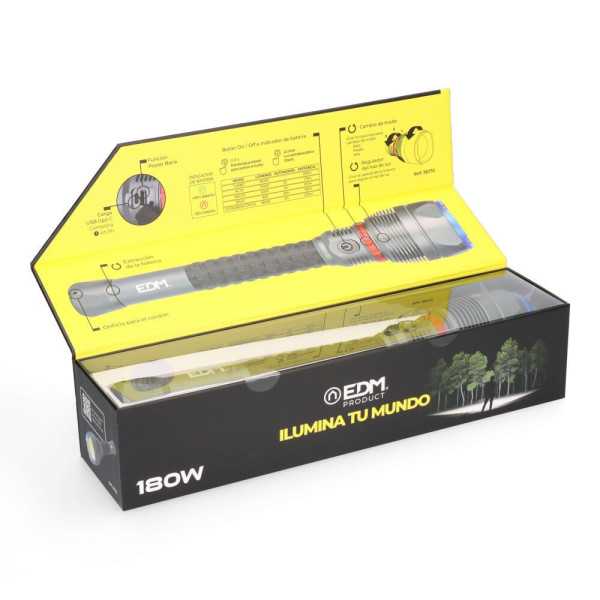 Linterna LED de Largo Alcance, Wolf Pro R2, 18000 lm EDM