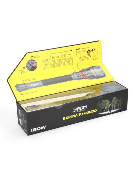 Linterna LED de Largo Alcance, Wolf Pro R2, 18000 lm EDM