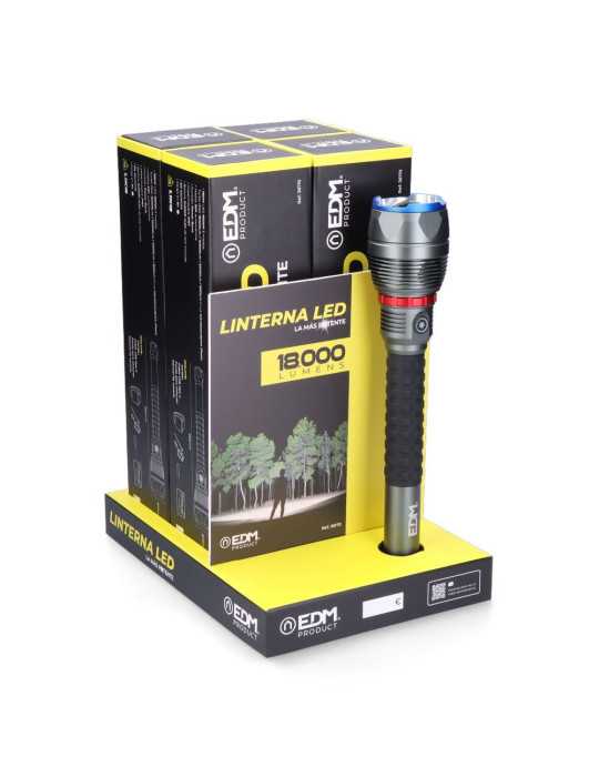 Linterna LED de Largo Alcance, Wolf Pro R2, 18000 lm EDM