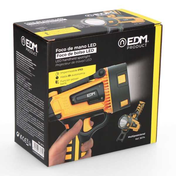 Foco de Mano LED Titan Guard X3 10 W 1000 / 400 lm / Flash / Sos EDM