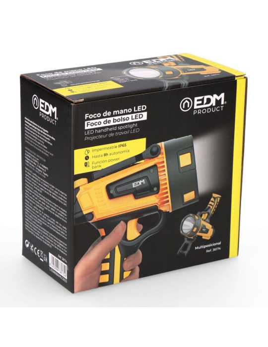 Foco de Mano LED Titan Guard X3 10 W 1000 / 400 lm / Flash / Sos EDM