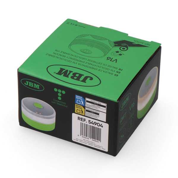 Baliza V16 de Emergencia Homologada Conectada Geolocalizable con Dgt 3.0 JBM
