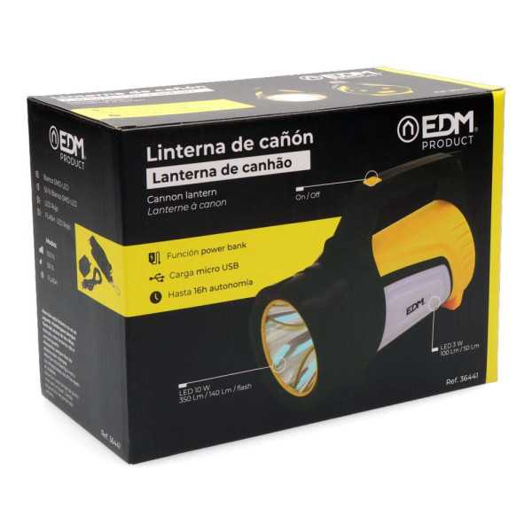 Linterna LED Titan Force Multifuncion Recargable + Powerbank 10 W 350 lm EDM